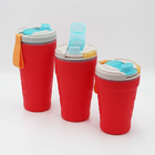 Customized Plastic Creative Flip Lid Water Bottles Outdoor Travel Mug
