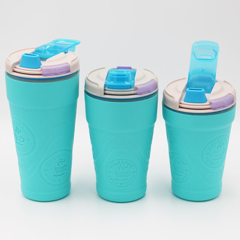 Eco Plastic Water Mug Promotion Gift Water Bottles Couples Design